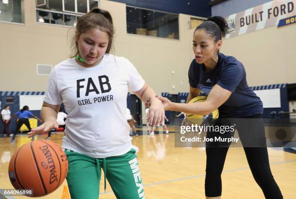 Allison Feaster participates during the Memphis Grizzlies first annual Girl's Summit on March 30, 2017 at FedExForum in Memphis, Tennessee. NOTE TO...