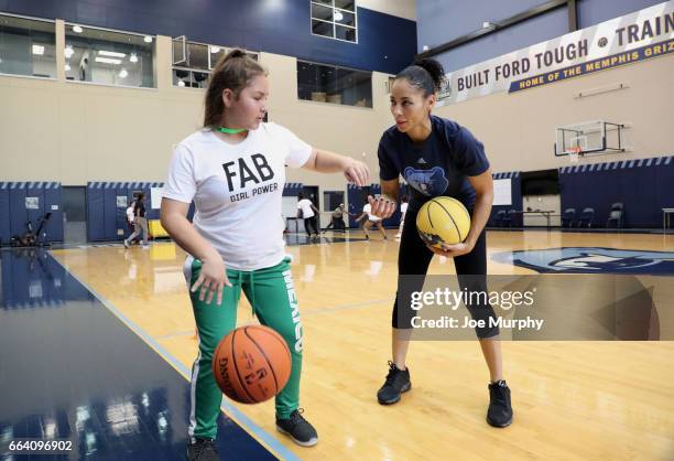 Allison Feaster participates during the Memphis Grizzlies first annual Girl's Summit on March 30, 2017 at FedExForum in Memphis, Tennessee. NOTE TO...