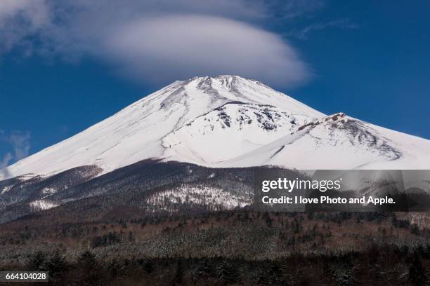 fuji early spring scenery - 静岡県 個照片及圖片檔