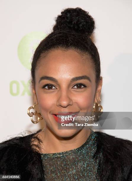 Actress Marsha Thomason Sykes attends Comedy Not Conflict at The Viper Room on April 2, 2017 in West Hollywood, California.