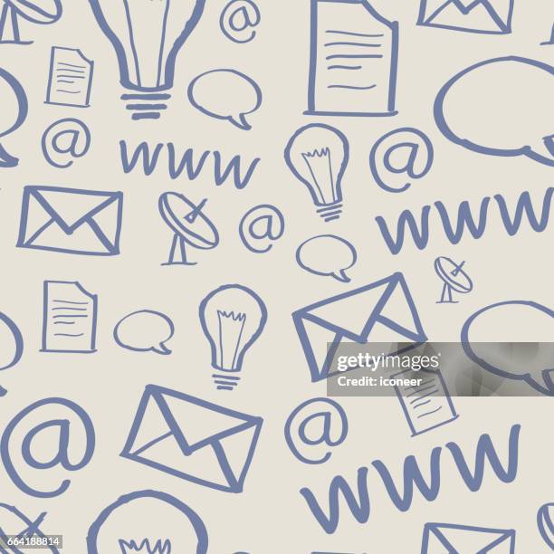 internet icons wallpaper seamless pattern retro design - shabby chic stock illustrations