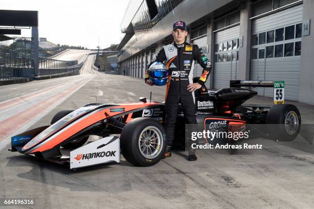 David Beckmann of Germany and Van Amersfoort Racing poses for a portrait during the official testdays FIA F3 European Championship at Red Bull Ring...