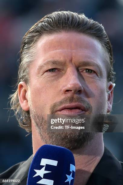 Steffen Freund looks on during the International Friendly match between Germany U21 and Portugal U21 at Gazi-Stadion on March 28, 2017 in Stuttgart,...