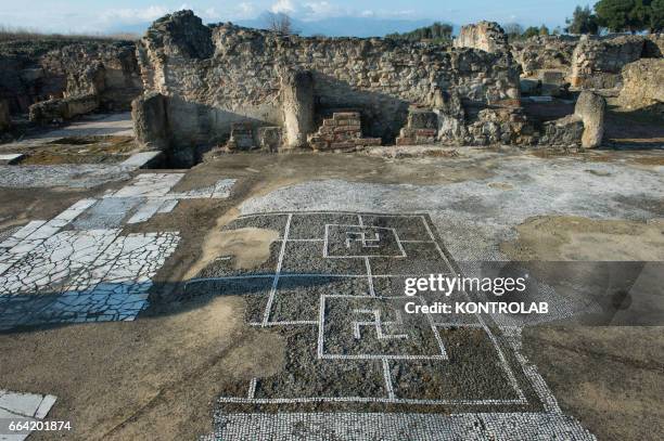 View of the ruins of Sybaris after the inauguration of Sybaris Archaeological Park and its museum, in southern Italy, which took place in the...