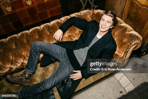 Actor Thomas Mann is photographed for The Hollywood Reporter on October 22, 2016 in New York City.