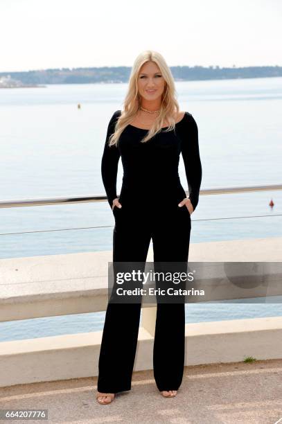 Brooke Hogan attends the 'The Fashion Hero' photocall at La Rotonde on April 3, 2017 in Cannes, France.