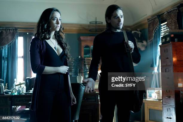 Ramifications" Episode 212 -- Pictured: Stella Maeve as Julia, Jason Ralph as Quentin --