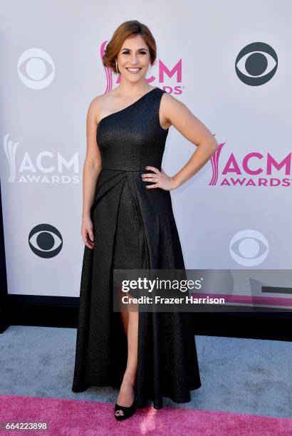 Personality Sophie Schillaci attends the 52nd Academy Of Country Music Awards at Toshiba Plaza on April 2, 2017 in Las Vegas, Nevada.