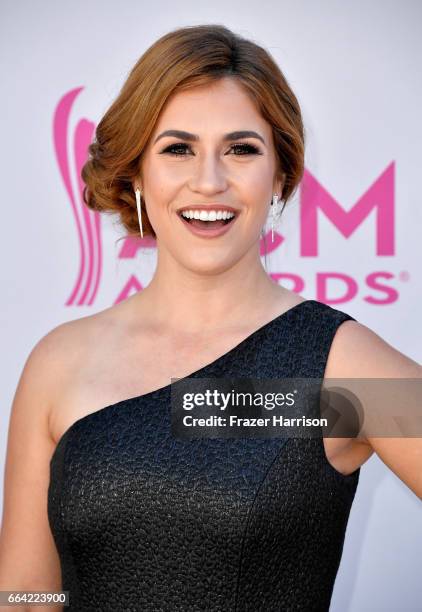 Personality Sophie Schillaci attends the 52nd Academy Of Country Music Awards at Toshiba Plaza on April 2, 2017 in Las Vegas, Nevada.