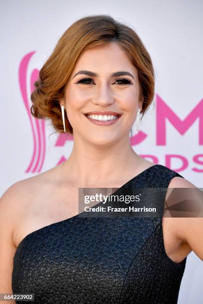 Personality Sophie Schillaci attends the 52nd Academy Of Country Music Awards at Toshiba Plaza on April 2, 2017 in Las Vegas, Nevada.