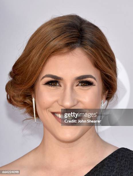 Personality Sophie Schillaci attends the 52nd Academy Of Country Music Awards at Toshiba Plaza on April 2, 2017 in Las Vegas, Nevada.