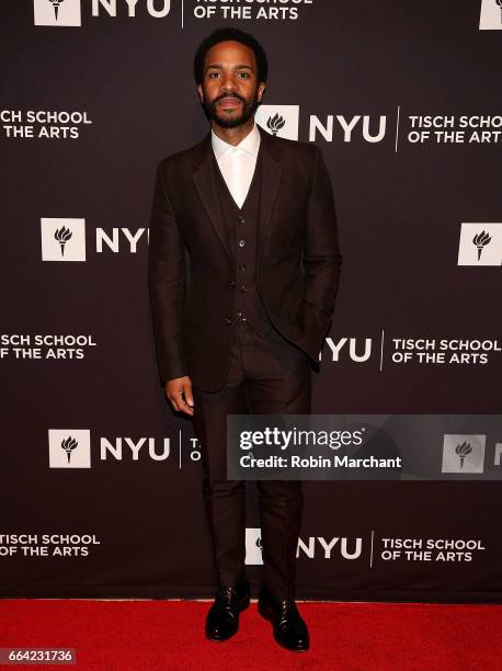 Andre Holland attends NYU Tisch School of the Arts' 2017 Gala at Cipriani 42nd Street on April 3, 2017 in New York City.