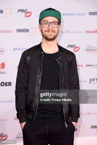 German singer Mark Forster attends the LEA - PRG Live Entertainment Award 2017 at Festhalle Frankfurt on April 3, 2017 in Frankfurt am Main, Germany.