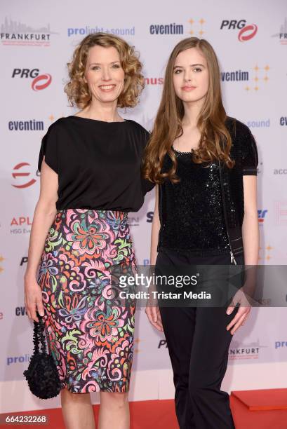 Franziska Reichenbacher and her daughter Serafina Reichenbacher attend the LEA - PRG Live Entertainment Award 2017 at Festhalle Frankfurt on April 3,...