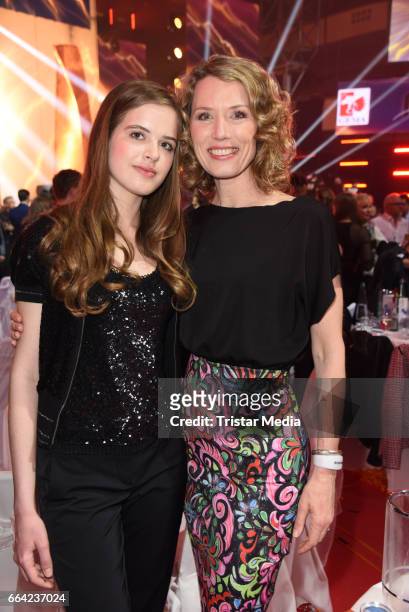 Franziska Reichenbacher and her daughter Serafina Reichenbacher during the LEA - PRG Live Entertainment Award 2017 After Show Party at Festhalle...