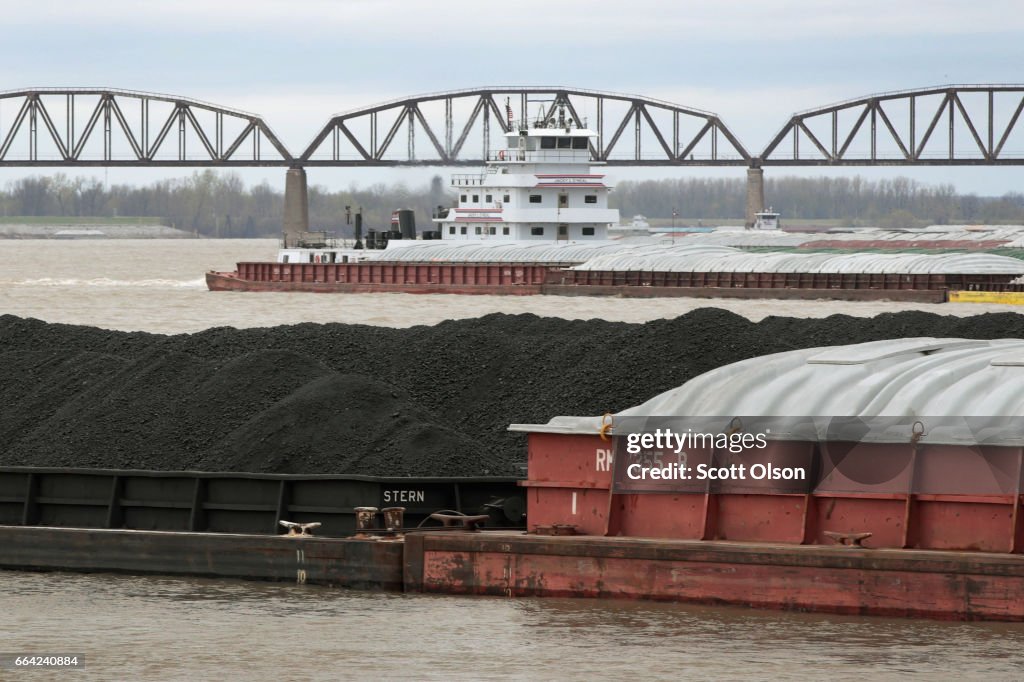 Coal Moved By Barge On The Ohio River