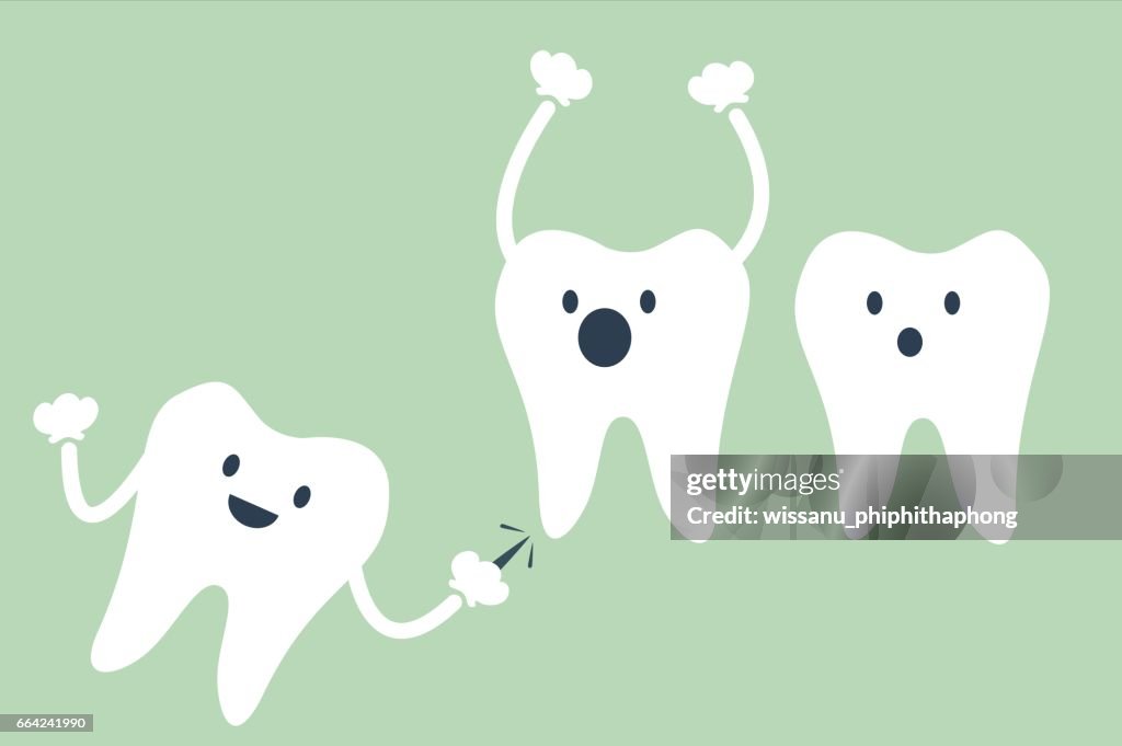Vector De Dibujos Animados Dental Muelas Del Juicio Ilustración de stock -  Getty Images