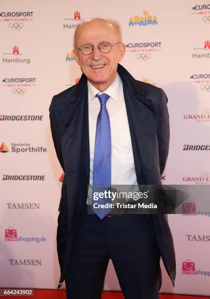 Willi Lemke attends the German Sports Journalism Award 2017 at Grand Elysee Hotel on April 03, 2017 in Hamburg, Germany.