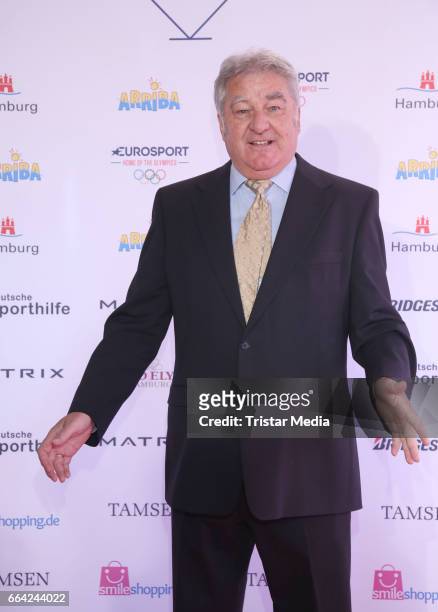 Erich Laaser attends the German Sports Journalism Award 2017 at Grand Elysee Hotel on April 03, 2017 in Hamburg, Germany.
