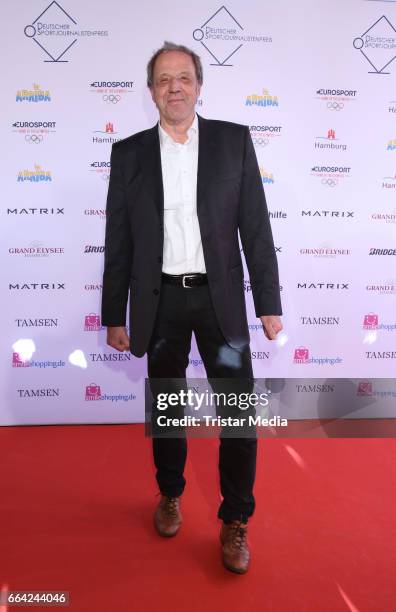 Rolf Fuhrmann attends the German Sports Journalism Award 2017 at Grand Elysee Hotel on April 03, 2017 in Hamburg, Germany.