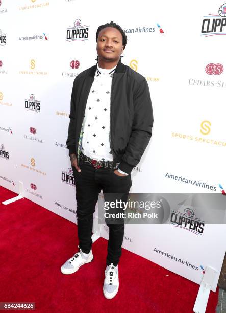 Player Marqui Christian attends 32nd Annual Cedars-Sinai Sports Spectacular at W Los Angeles - Westwood on April 3, 2017 in Los Angeles, California.