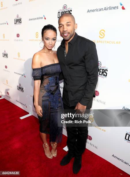 Model Draya Michele and NFL player Orlando Scandrick attend 32nd Annual Cedars-Sinai Sports Spectacular at W Los Angeles - Westwood on April 3, 2017...