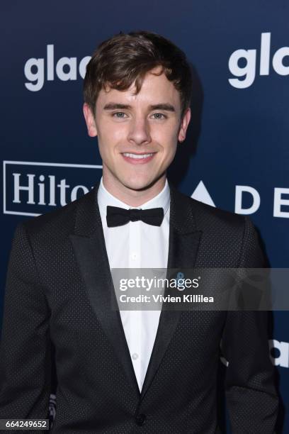 YouTube Personality Connor Franta attends the 28th Annual GLAAD Media Awards in LA at The Beverly Hilton Hotel on April 1, 2017 in Beverly Hills,...