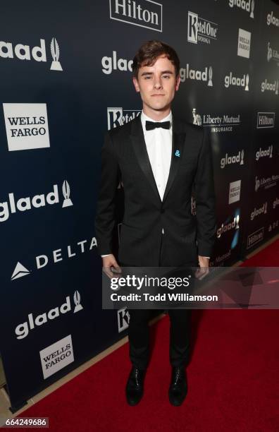 YouTube Personality Connor Franta attends the 28th Annual GLAAD Media Awards in LA at The Beverly Hilton Hotel on April 1, 2017 in Beverly Hills,...