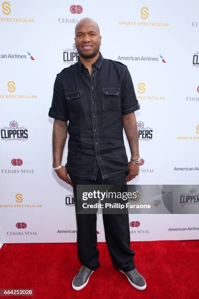 Player Marreese Speights attends 32nd Annual Cedars-Sinai Sports Spectacular at W Los Angeles - Westwood on April 3, 2017 in Los Angeles, California.