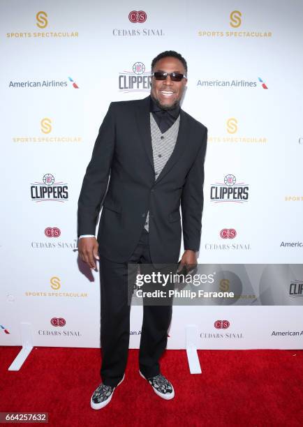 Former NBA player Cedric Ceballos attends 32nd Annual Cedars-Sinai Sports Spectacular at W Los Angeles - Westwood on April 3, 2017 in Los Angeles,...