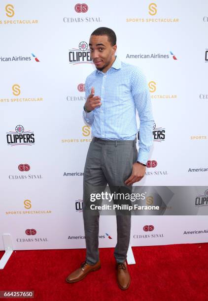 Player Brice Johnson attends 32nd Annual Cedars-Sinai Sports Spectacular at W Los Angeles - Westwood on April 3, 2017 in Los Angeles, California.