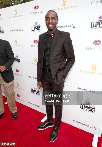 Player Luc Mbah a Moute attends 32nd Annual Cedars-Sinai Sports Spectacular at W Los Angeles - Westwood on April 3, 2017 in Los Angeles, California.