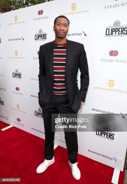 Player Wesley Johnson attends 32nd Annual Cedars-Sinai Sports Spectacular at W Los Angeles - Westwood on April 3, 2017 in Los Angeles, California.