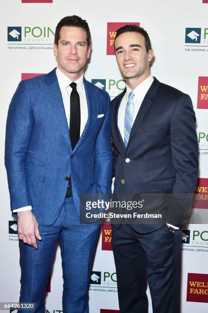 Thomas Roberts and Patrick Abner attend Point Honors Gala at The Plaza Hotel on April 3, 2017 in New York City.