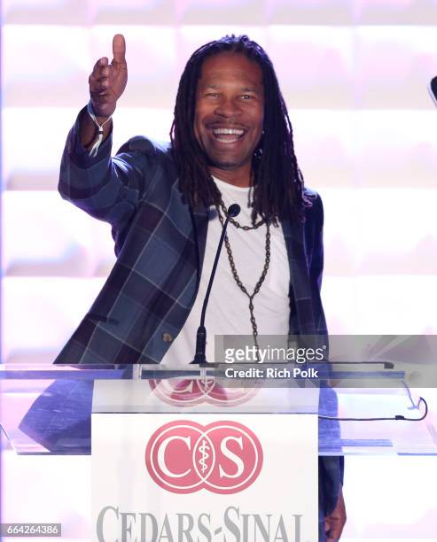 Sports Journalist LZ Granderson speaks onstage during 32nd Annual Cedars-Sinai Sports Spectacular at W Los Angeles - Westwood on April 3, 2017 in Los...