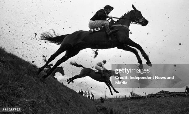 At Punchestown Racecourse, Irish National Hunt Festival, Punchestown, Dublin, circa April 1986 .