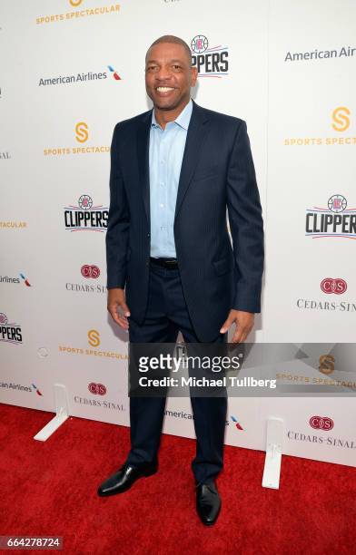 Coach Glenn "Doc" Rivers attends the 32nd Annual Cedars-Sinai Sports Spectacular Gala at W Los Angeles - Westwood on April 3, 2017 in Los Angeles,...