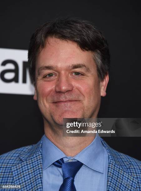 Showrunner and executive producer Kevin Murphy arrives at the premiere of AMC's "The Son" at ArcLight Hollywood on April 3, 2017 in Hollywood,...