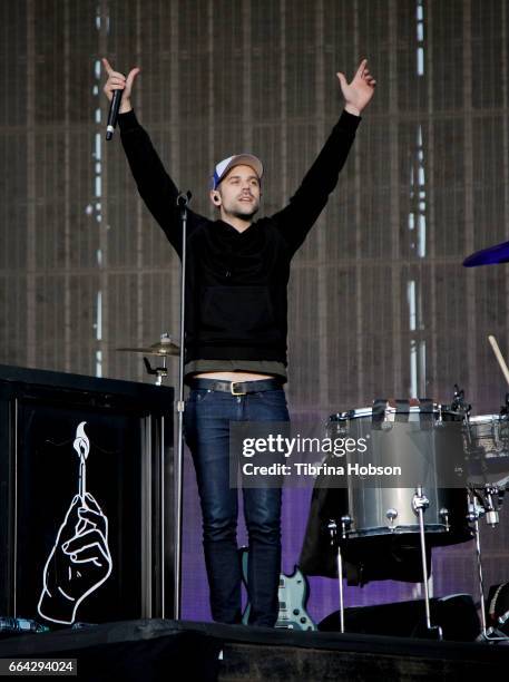 Ryan Lewis of Macklemore and Ryan Lewis perform at the March Madness Music Festival on April 2, 2017 in Margaret T. Hance Park in Phoenix, Arizona.