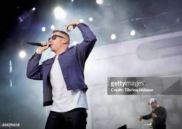 Macklemore and Ryan Lewis perform at the March Madness Music Festival on April 2, 2017 in Margaret T. Hance Park in Phoenix, Arizona.