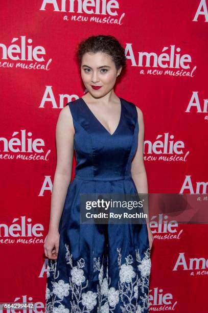 Lilla Crawford attends the "Amelie" Broadway Opening Night - Arrivals and Curtain Call at Walter Kerr Theatre on April 3, 2017 in New York City.