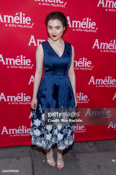 Lilla Crawford attends the "Amelie" Broadway Opening Night - Arrivals and Curtain Call at Walter Kerr Theatre on April 3, 2017 in New York City.