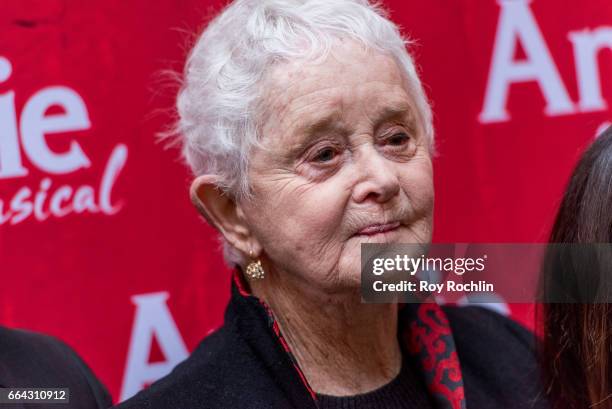 Actress Barbara Barrie attends the "Amelie" Broadway Opening Night - Arrivals and Curtain Call at Walter Kerr Theatre on April 3, 2017 in New York...
