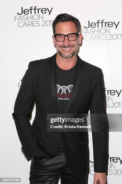 Lawrence Zarian arrives at Jeffrey Fashion Cares 2017 at Intrepid Sea-Air-Space Museum on April 3, 2017 in New York City.