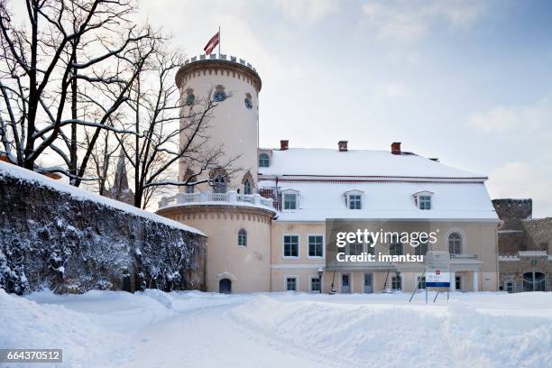 castle in cesis - cesis latvia stock pictures, royalty-free photos & images