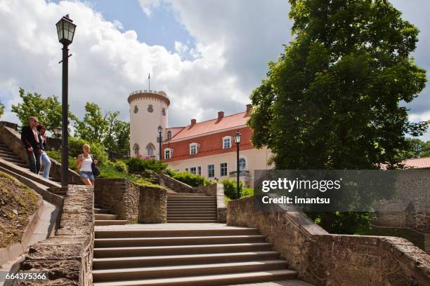 castle in cesis - cesis latvia stock pictures, royalty-free photos & images