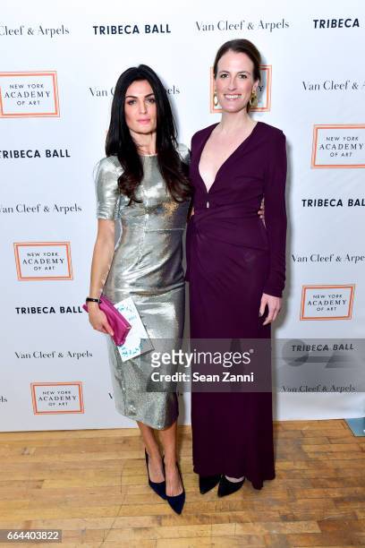 Lyne Renee and Clementine Crawford attend the New York Academy of Art Tribeca Ball Honoring Will Cotton at New York Academy of Art on April 3, 2017...