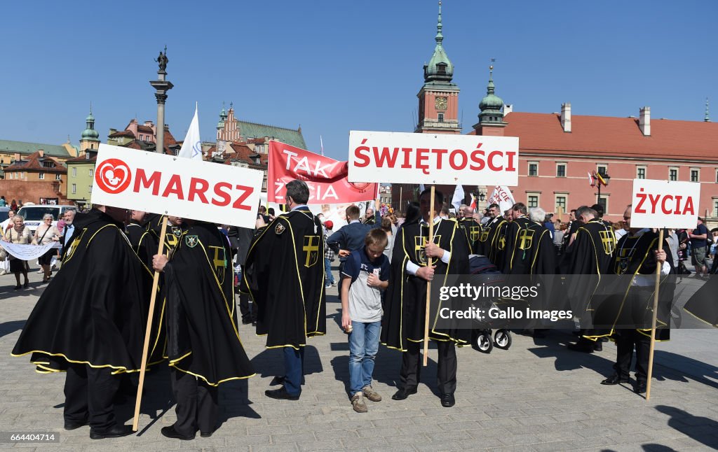 Marsz Swietosci Zycia in Warsaw