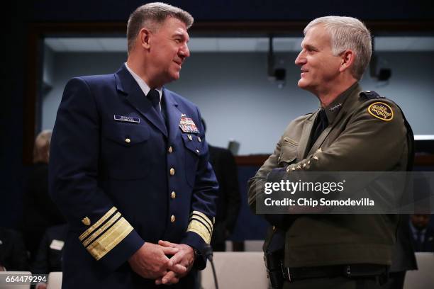 Department of Homeland Security Joint Task Force East Director Vice Admiral Karl Schultz and Homeland Security Department Joint Task Force West...