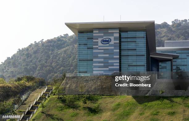 The Intel Corp. Design center stands in Guadalajara, Mexico, on Thursday, March 9, 2017. Guadalajara's Governor Aristoteles Sandoval has been making...